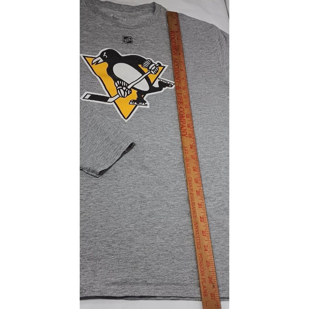 Pittsburgh Penguins Kris Letang Shirt Large Fanatics Long Sleeve Gray Hockey #58 - Picture 6 of 10